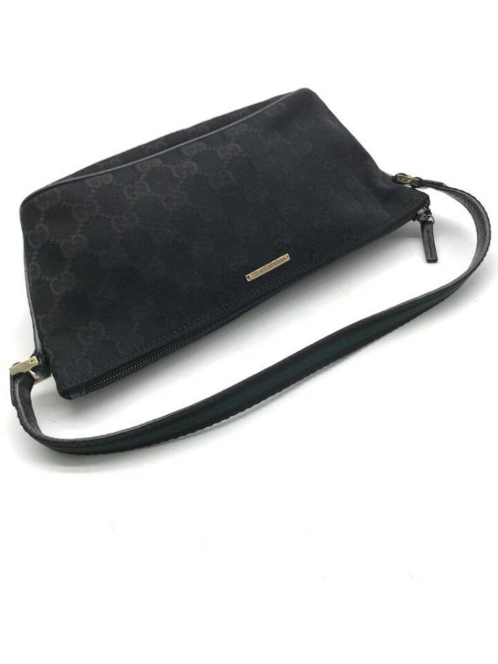 Gucci GG Canvas Sherry Line Pouch Hand Black - Picture 7 of 10